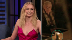 CNNE 657892 - sophie turner culpa a kit harington por el vaso de cafe en "game of thrones"