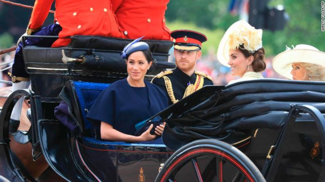 Meghan hizo su primera aparición en un compromiso público este sábado.