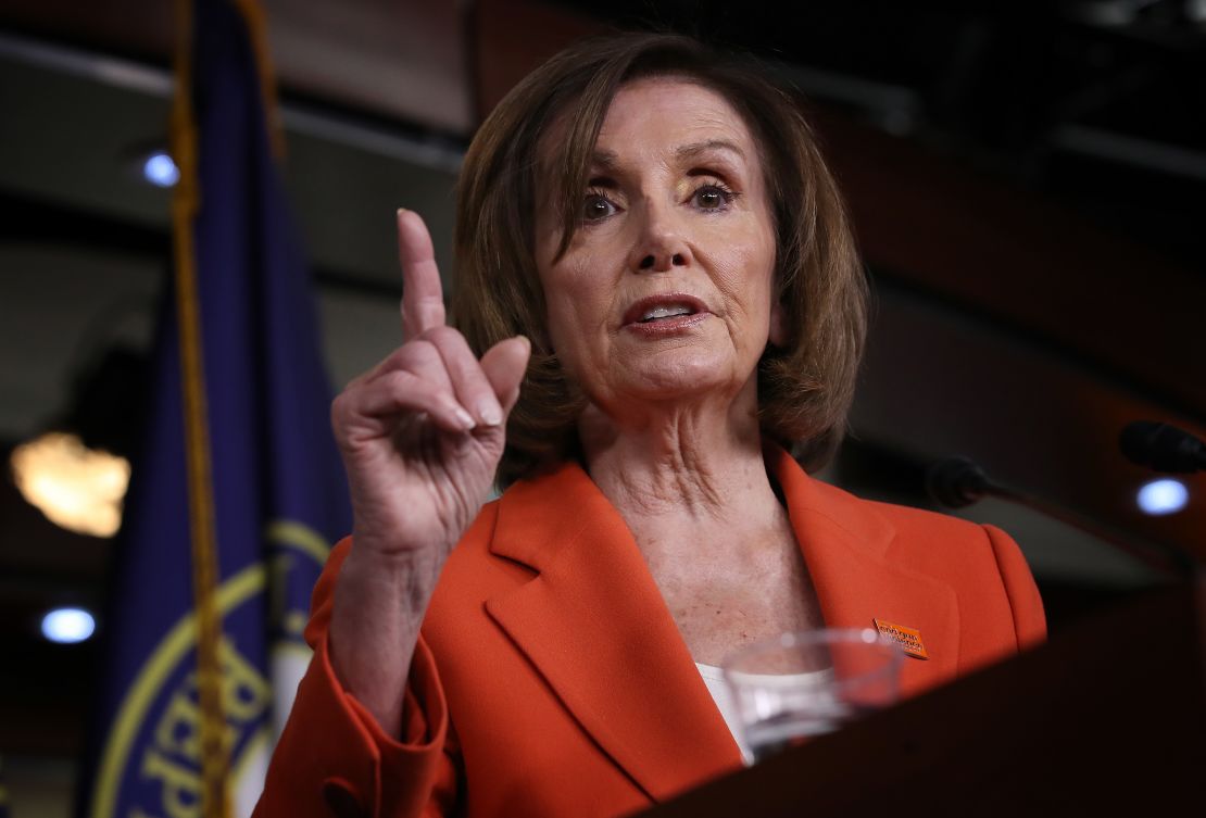 Nancy Pelosi, durante una conferencia de prensa en junio de este año.