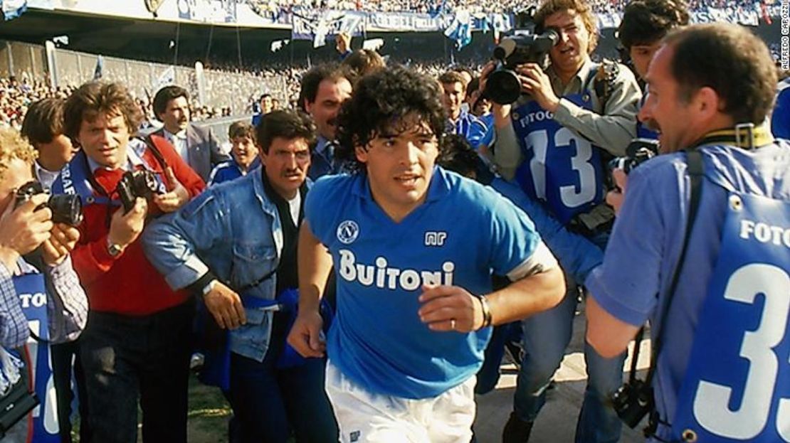 Maradona, uno de los jugadores más brillantes de la historia del Nápoli.