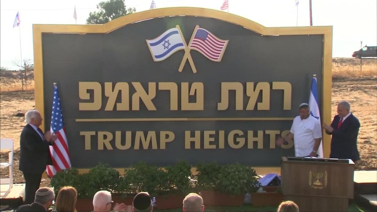 CNNE 661852 - "trump heights", el nuevo asentamiento de israel