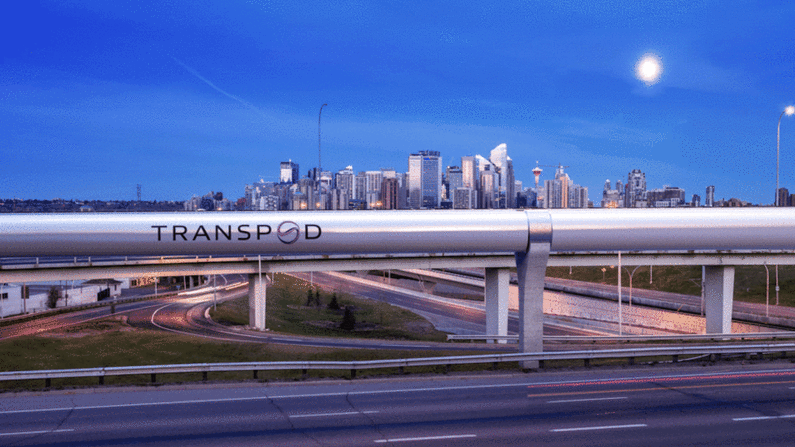 Frecuencia rápida — La esperanza es que, como dice Sebastien Gendron, cofundador y CEO de TransPod, Hyperloop combinará "la frecuencia del metro con la velocidad del avión". TransPod aún está desarrollando sus instalaciones, pero esta representación artística describe cómo podría ser un tubo.