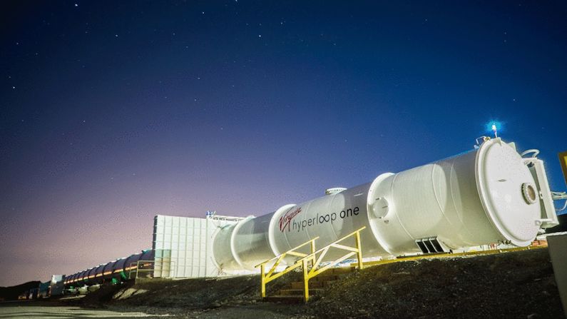 Tecnología en desarrollo — Virgin Hyperloop One es una de las otras empresas que desarrollan la tecnología Hyperloop y ejecutan servicios en Nevada, Estados Unidos.