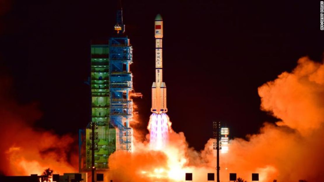 El laboratorio Tiangong 2 fue lanzado en el desierto del Gobi en septiembre de 2016 (AFP/Getty Images).