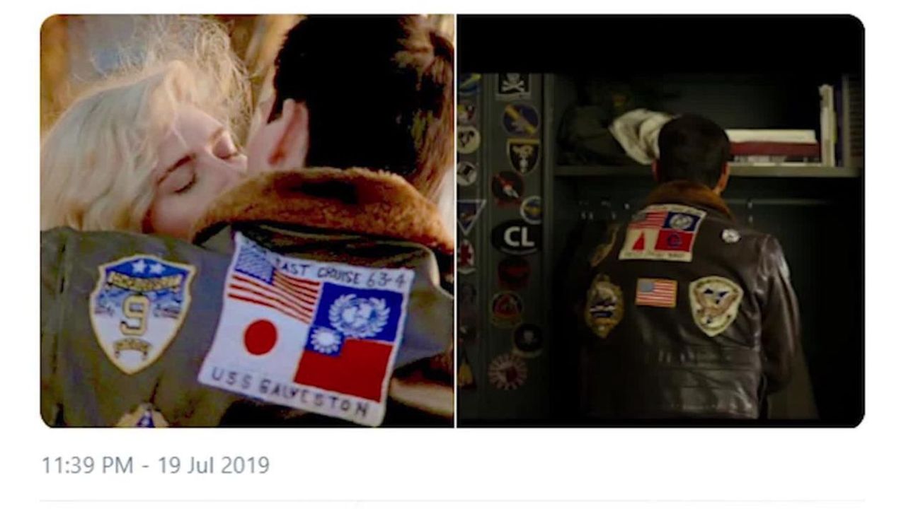 CNNE 675900 - eliminan banderas de japon y taiwan de la chaqueta de tom cruise en "top gun"