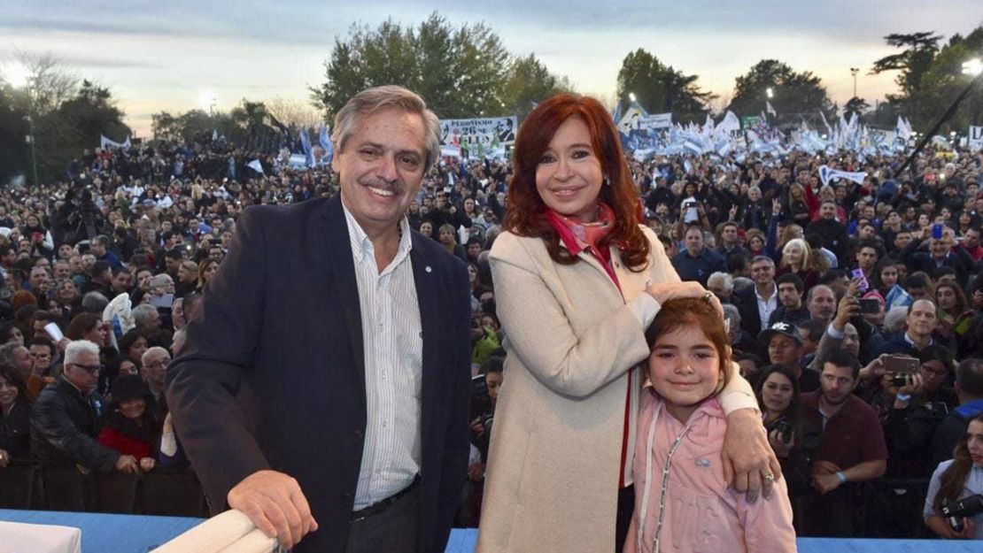 Alberto Fernández y Cristina Kirchner en campaña