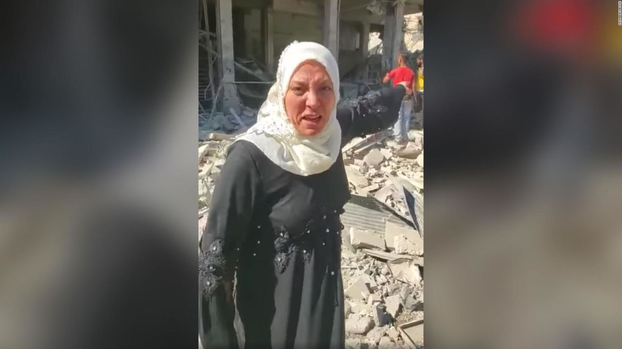 CNNE 676543 - mujer hace un desesperado pedido a trump sobre siria