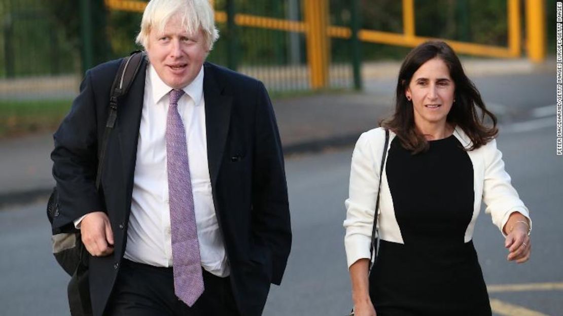 Boris Johnson y su exesposa Marina Wheeler en una foto de 2014.