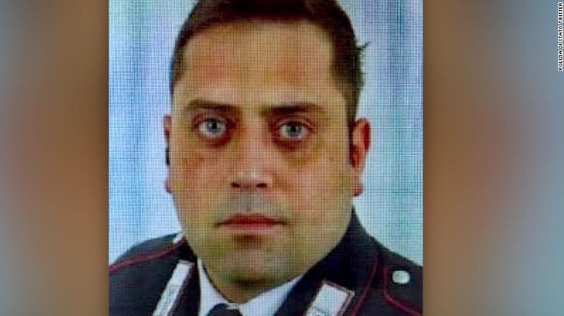 El policía italiano Mario Cerciello Rega fue asesinado el viernes en Roma, Italia.