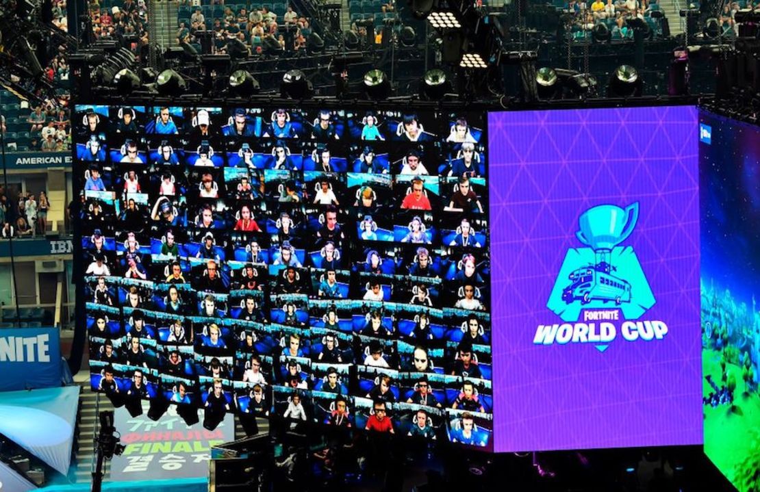 La final de la Copa Mundial de Fortnite se llevó a cabo el 28 de julio de 2019, en Nueva York. JOHANNES EISELE/AFP/Getty Images)