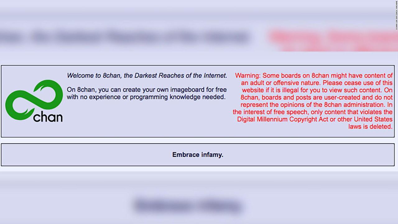 CNNE 683210 - desactivan 8chan, web usada por el sospechoso de el paso