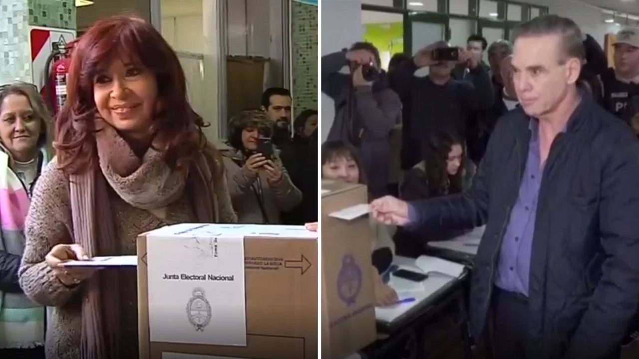 CNNE 686119 - ya votaron kirchner y pichetto en argentina