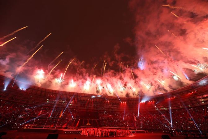 La ceremonia de clausura se llevó a cabo en el Estadio Nacional de Lima.