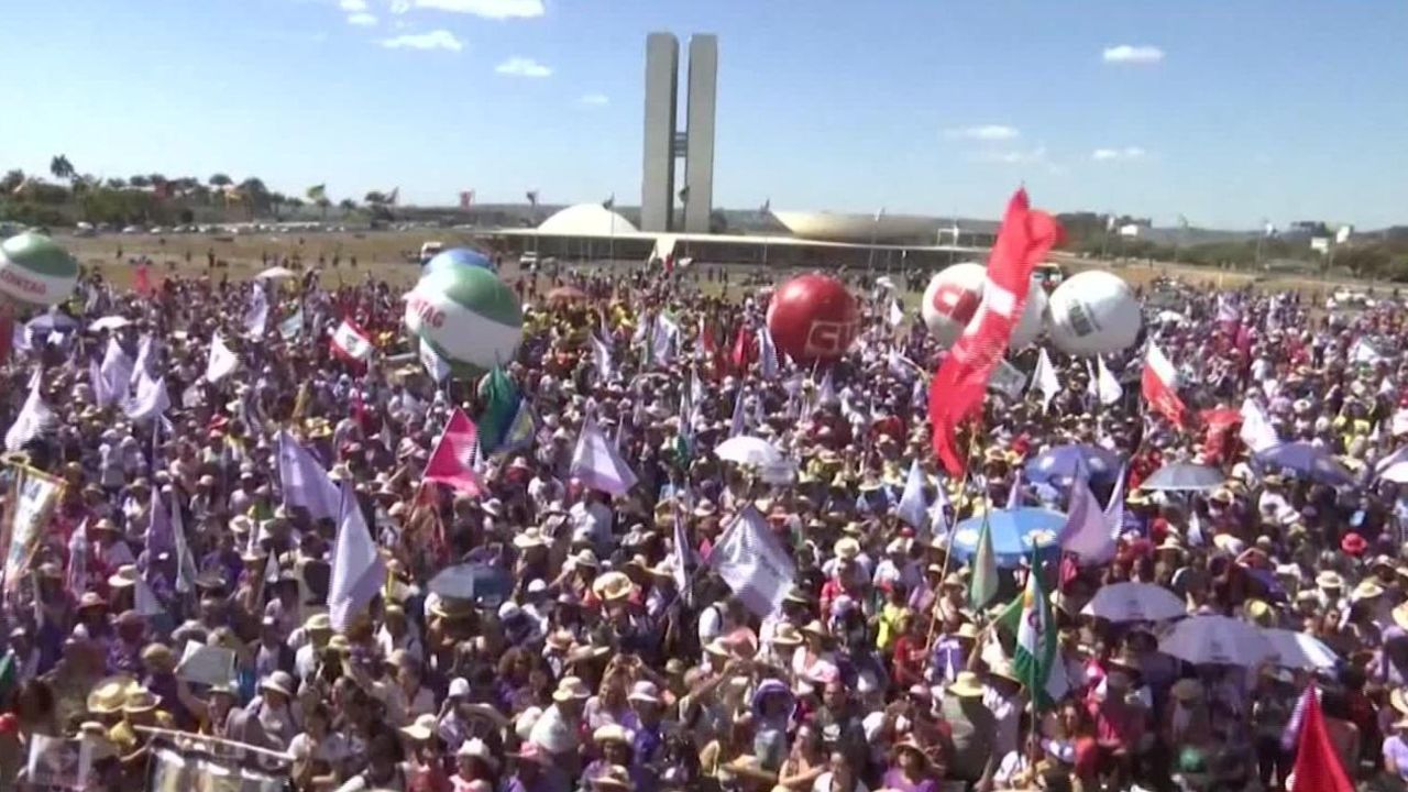 CNNE 688002 - gigantesca protesta en brasil contra el gobierno de bolsonaro