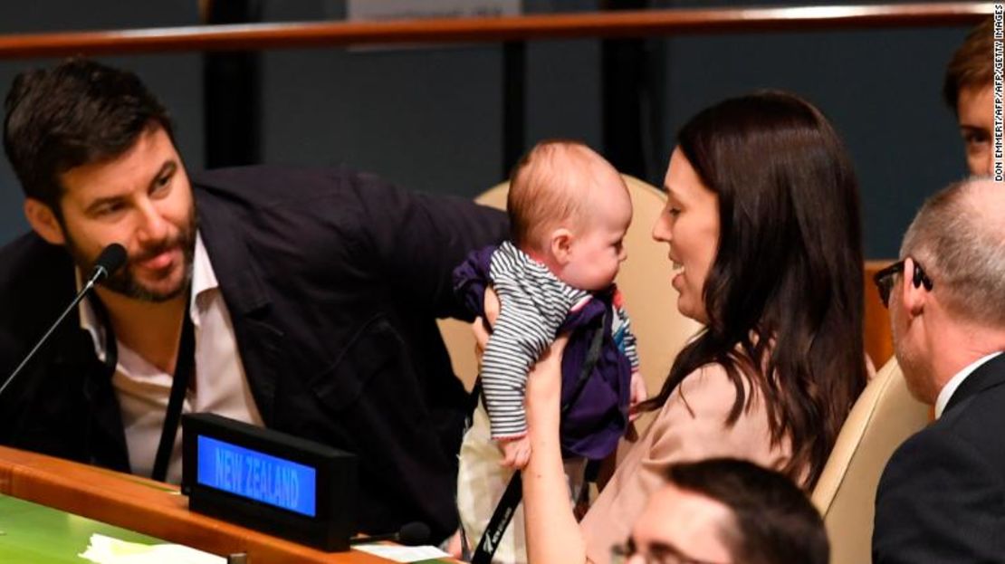 La primera ministra de Nueva Zelandia, Jacinta Ardern, llevó a su hijo a la Asamblea General de la ONU.