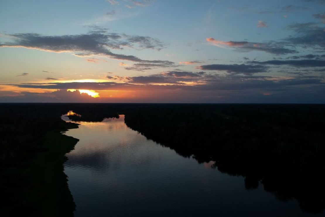 Vista de la Reserva Mamiraua en el Amazonas brasileño tomada el 28 de junio de 2018.