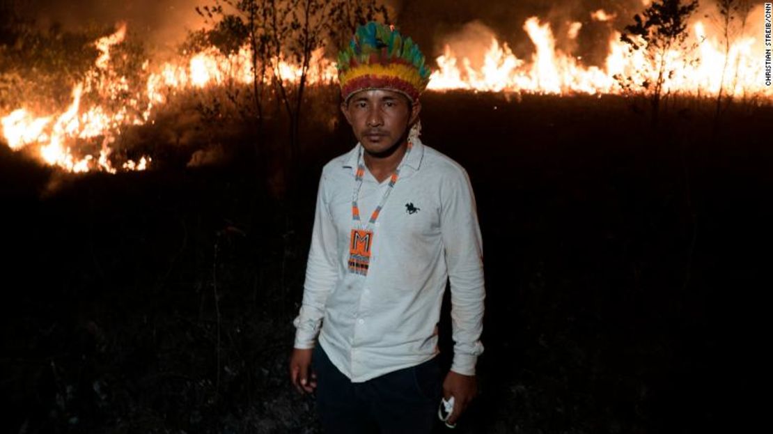 Marcio Tenharim, presidente de la asociación del pueblo de Tenharim.