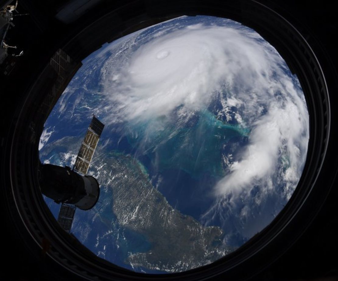 Fotos del huracán Dorian desde la Estación Espacial Internacional.