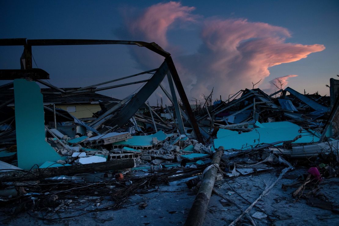 Una vista de los daños del huracán Dorian, el 5 de septiembre de 2019, en Marsh Harbour.