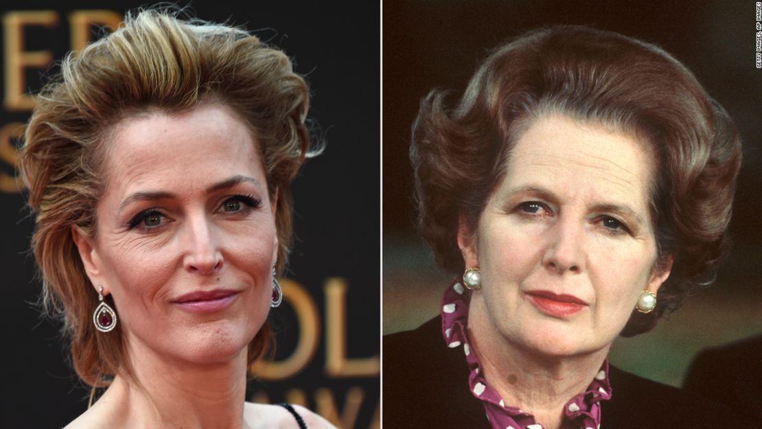 Gillian Anderson y Margaret Thatcher.