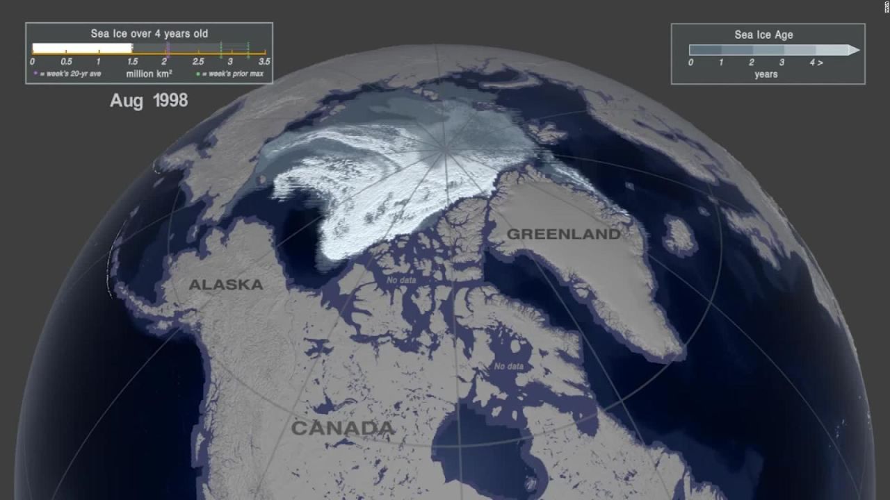 CNNE 700999 - imagenes satelitales de la nasa muestran el derretimiento del hielo artico