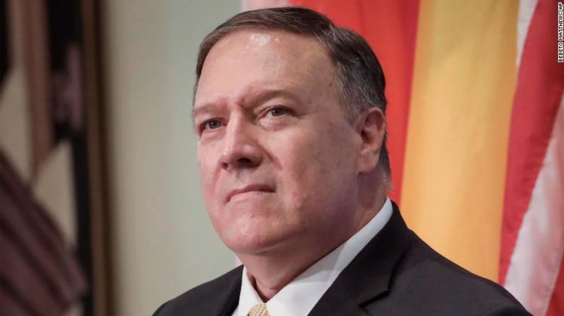 Mike Pompeo, secretario de Estado.