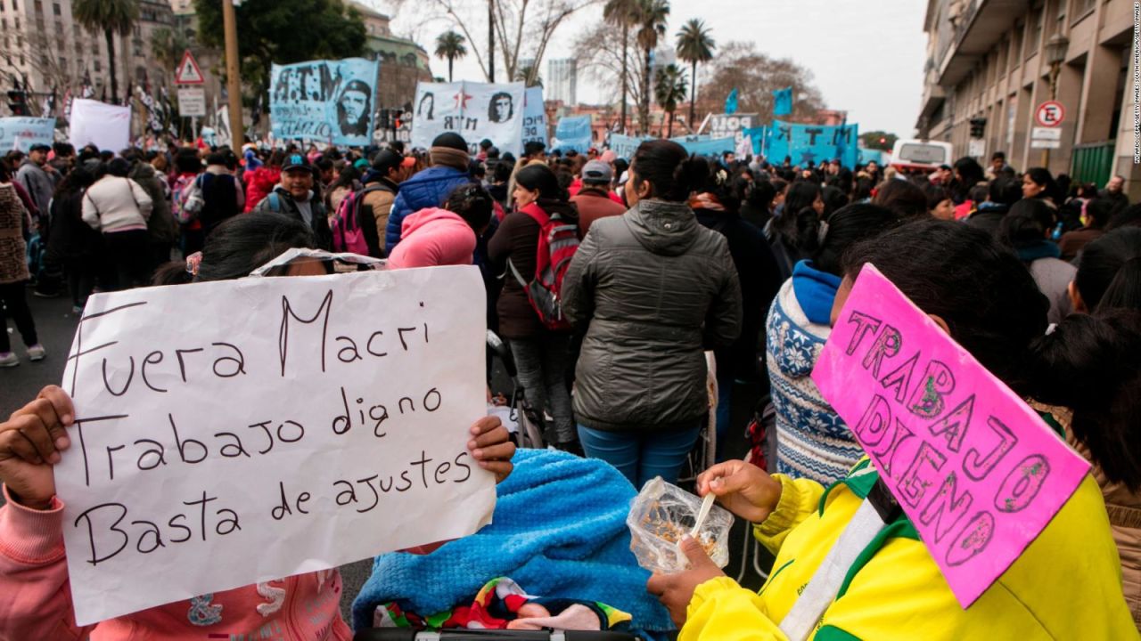 CNNE 703214 - continuan las protestas callejeras contra macri en argentina