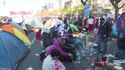 CNNE 703671 - culminan las 48 horas del segundo acampe contra el hambre