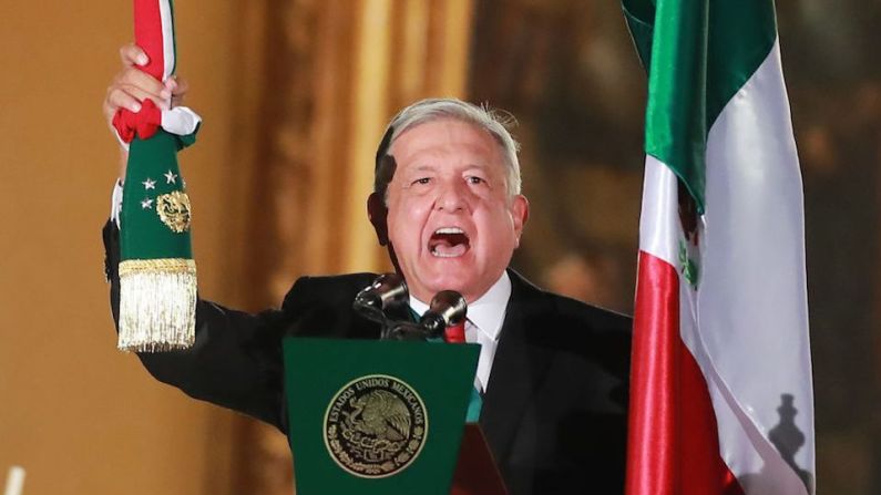 El presidente Andrés Manuel López Obrador encabezó su primera ceremonia del Grito desde que asumió el cargo el pasado 1 de diciembre.