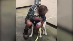 CNNE 705469 - emotivo reencuentro de un perro con su dueno en memphis