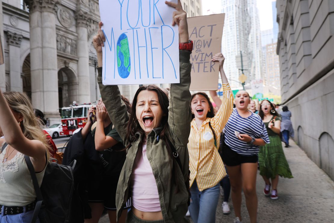 CNNE 706605 - thousands of americans across the country participate in global climate strike