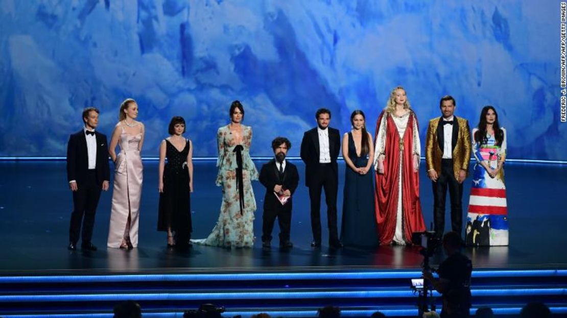 El reparto de "Game of Thrones" durante los Premios Emmy 2019.