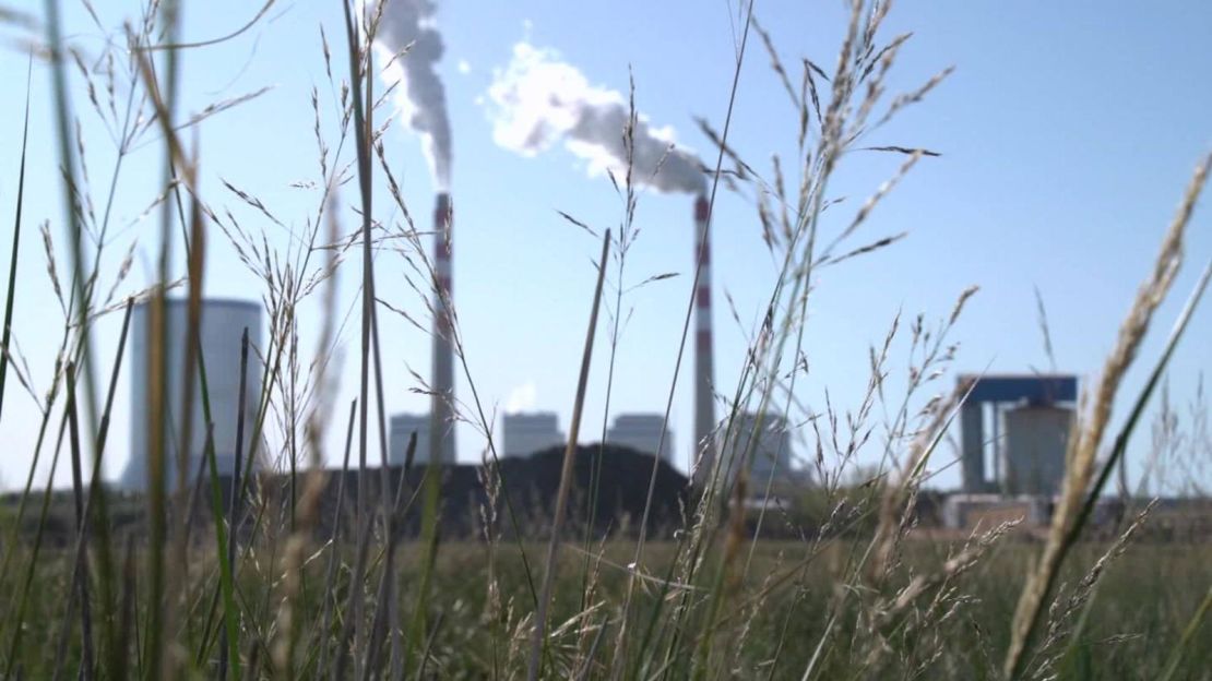 Una planta de energía en China que utiliza carbón.