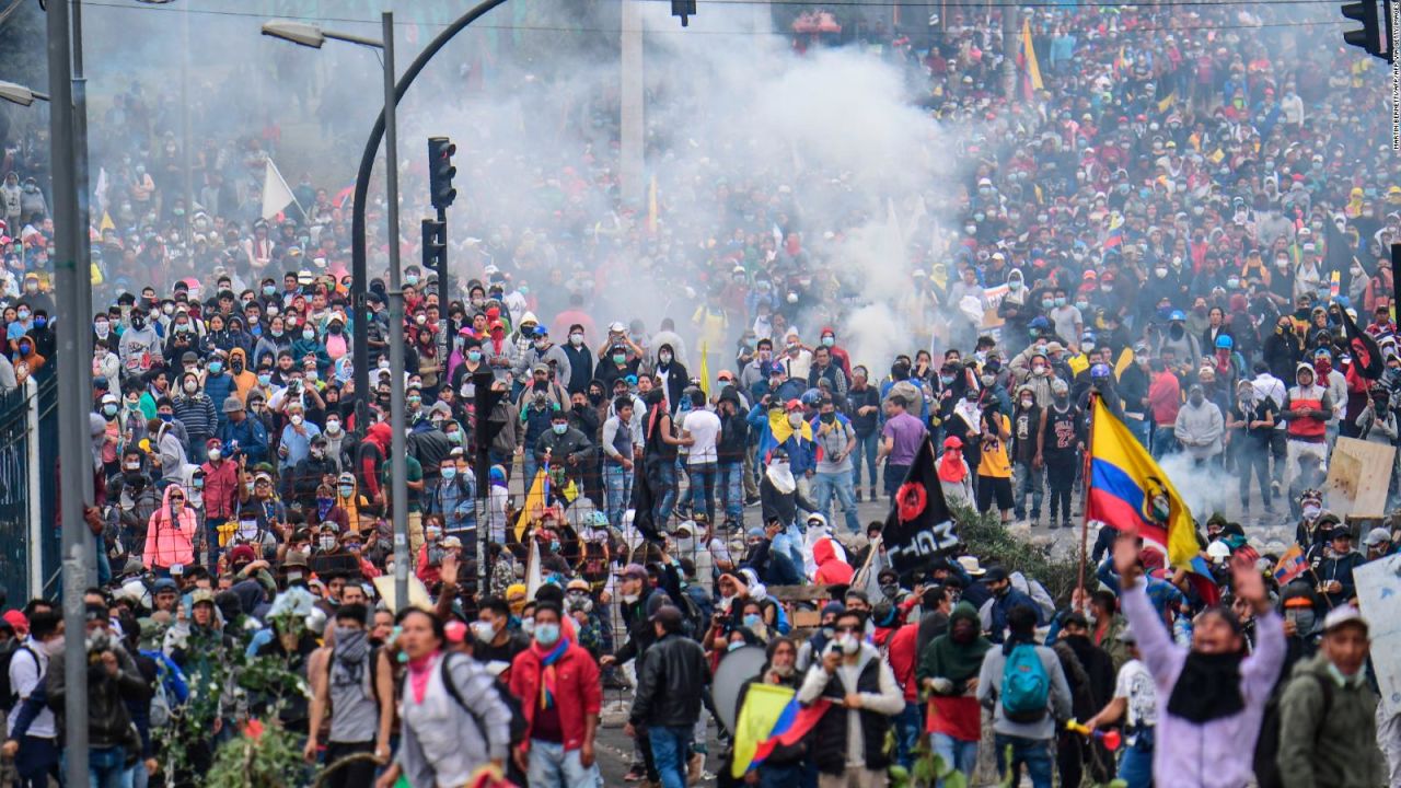 CNNE 716202 - noveno dia de manifestaciones en ecuador