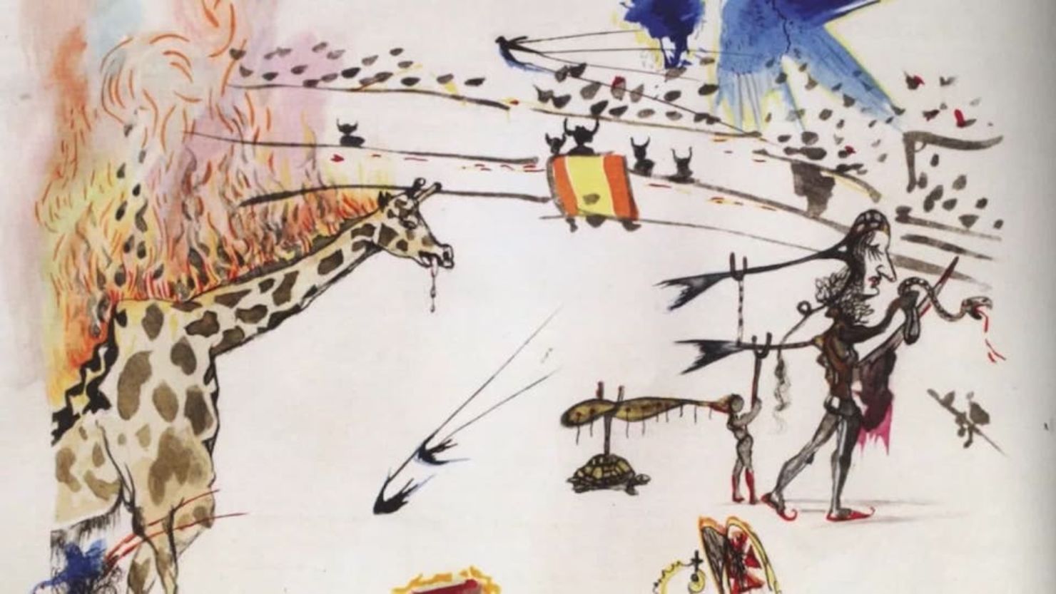 "La jirafa en llamas" de Salvador Dalí fue robada de una galería en San Francisco.