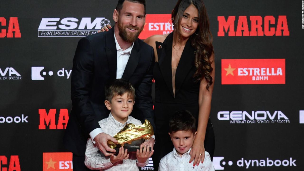 CNNE 718098 - messi gana la bota de oro, pero su hijo se roba el espectaculo