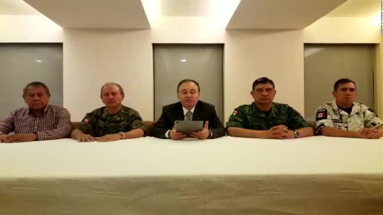 Mensaje de Alfonso Durazo y el gabinete de seguridad del Gobierno de México.