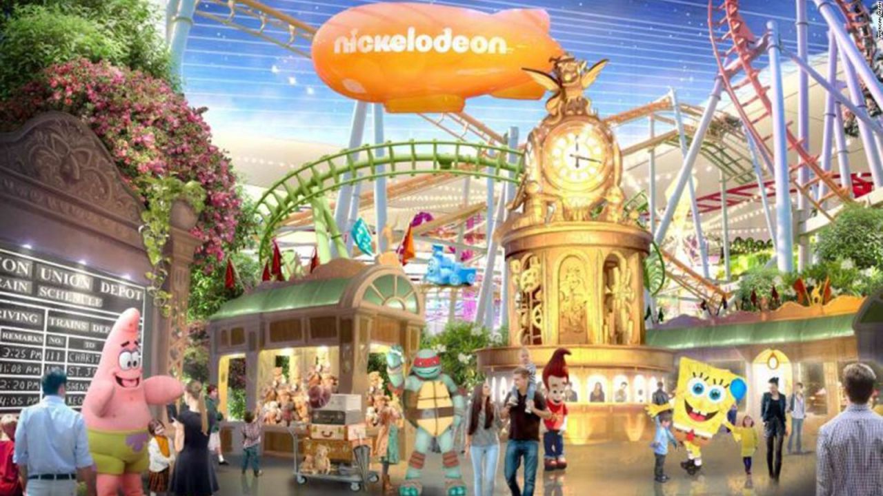 CNNE 720617 - nickelodeon abre el parque tematico cubierto mas grande de america del norte