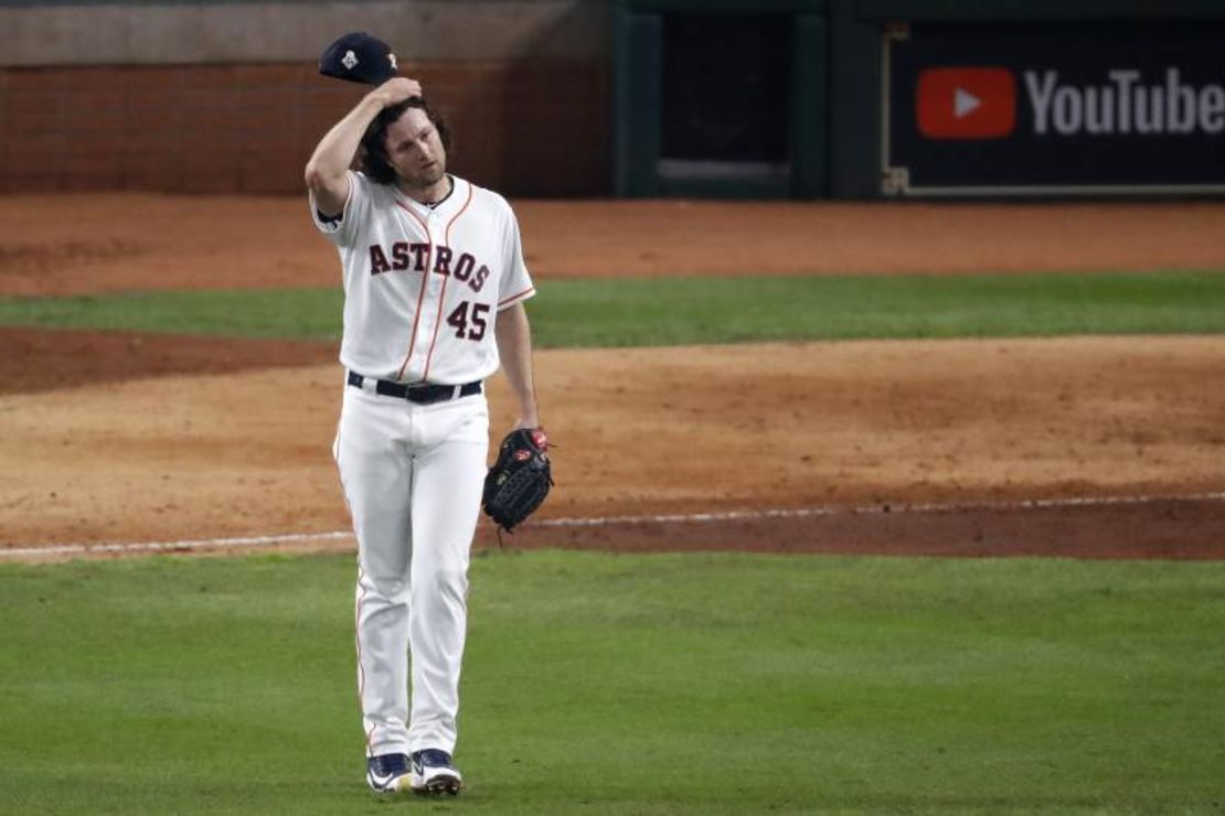 Gerrit Cole de los Astros de Houston.