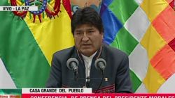 CNNE 722438 - evo morales- ganamos la primera vuelta