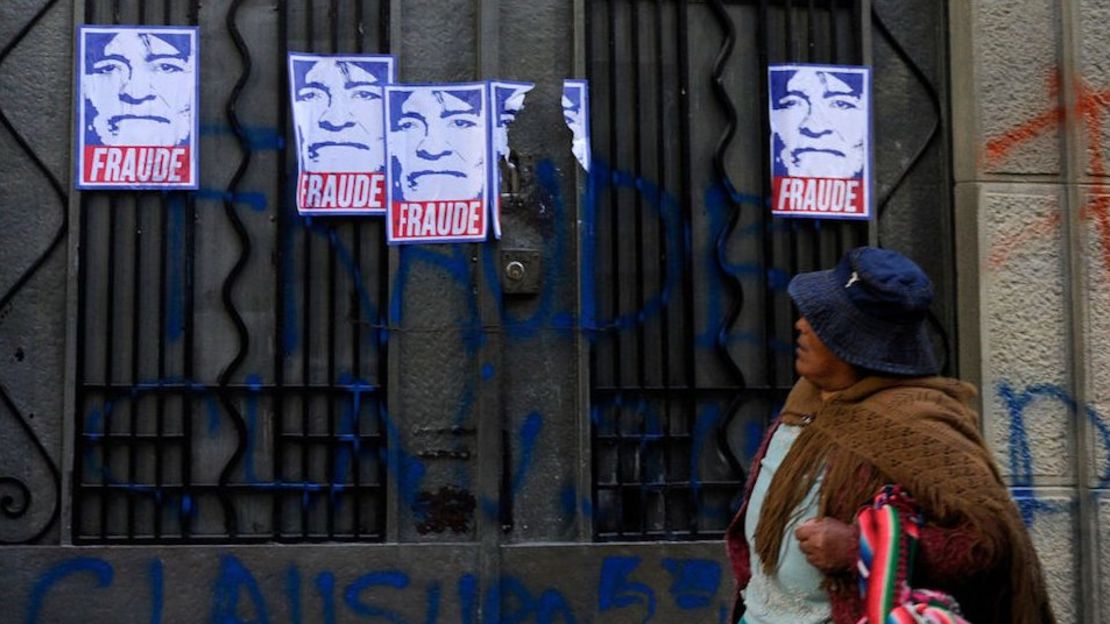 Protestas en Bolivia tras elecciones presidenciales.