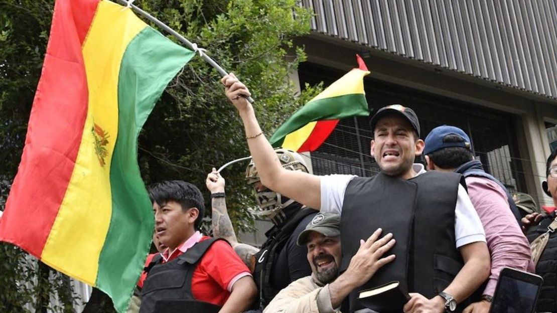 Luis Fernando Camacho, líder opositor boliviano.