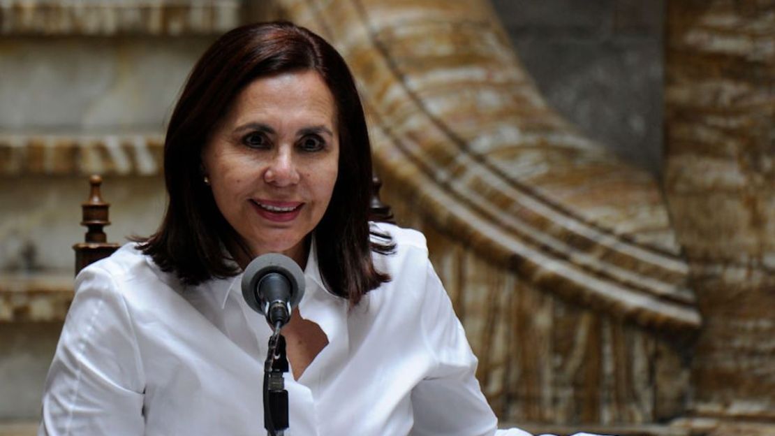 La canciller de Bolivia, Karen Longaric.