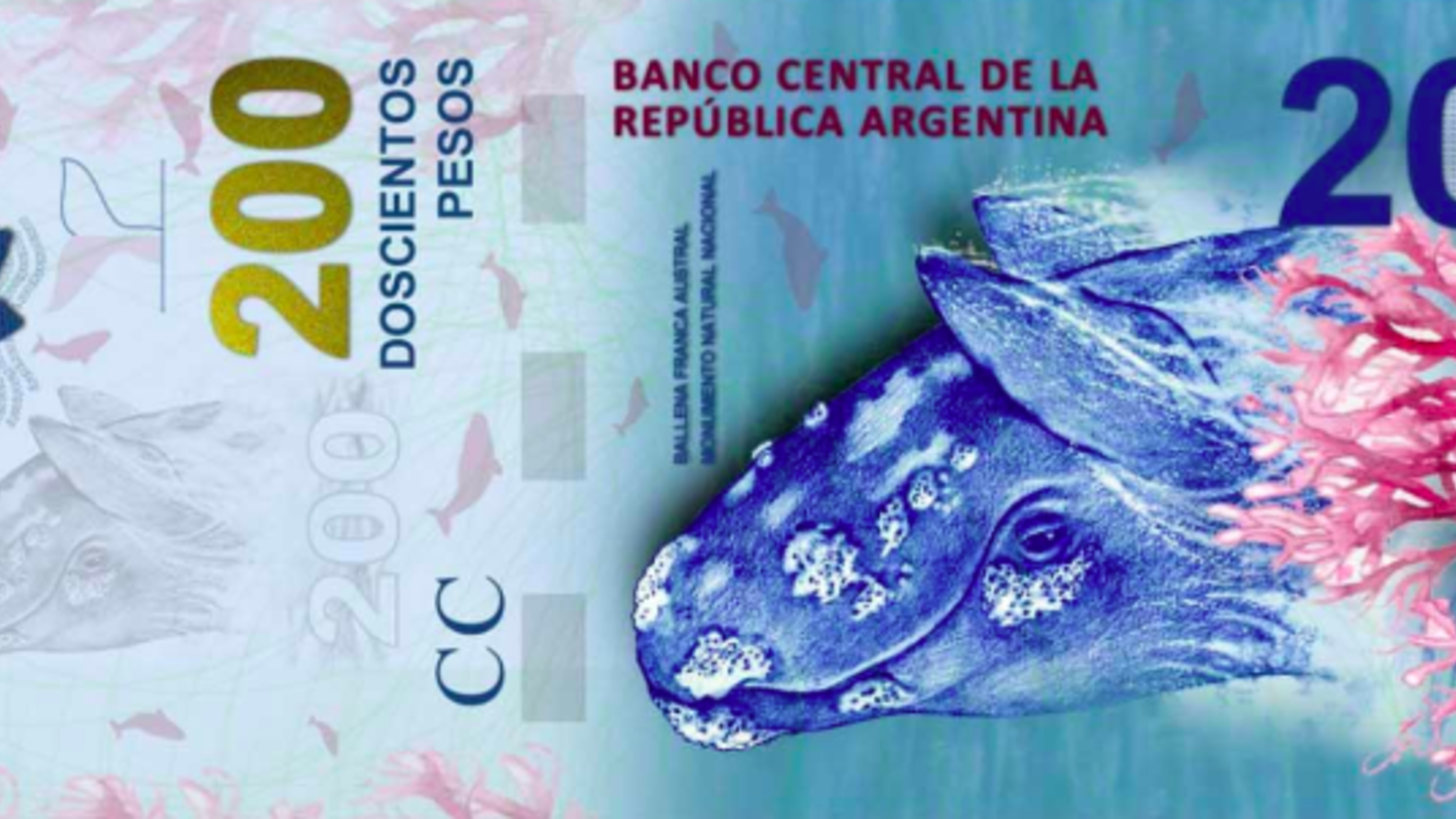 CNNE 733511 - billete 200 argentina ballena