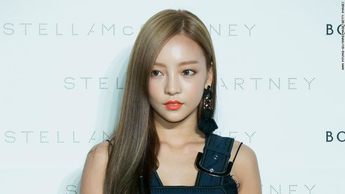 Goo Hara formó parte del grupo de chicas de Corea del Sur Kara. Aquí en una imagen de 2015 en Seúl.