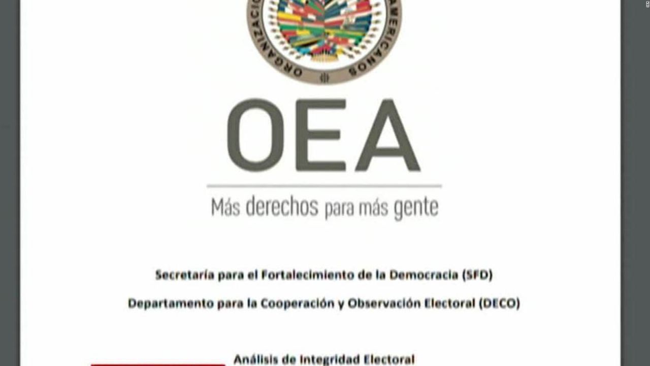 CNNE 740768 - informe final de la oea no puede validar elecciones 2019