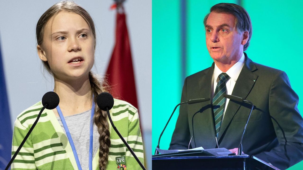 CNNE 744228 - bolsonaro llamo "mocosa" a greta thunberg