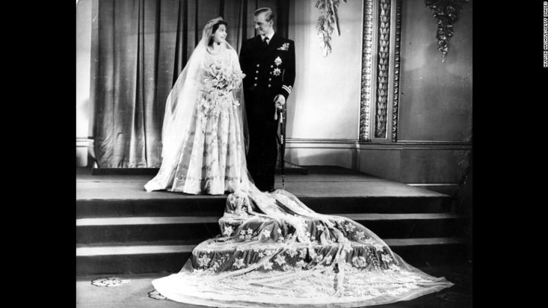 El príncipe Felipe y la princesa Isabel se casaron en noviembre de 1947.