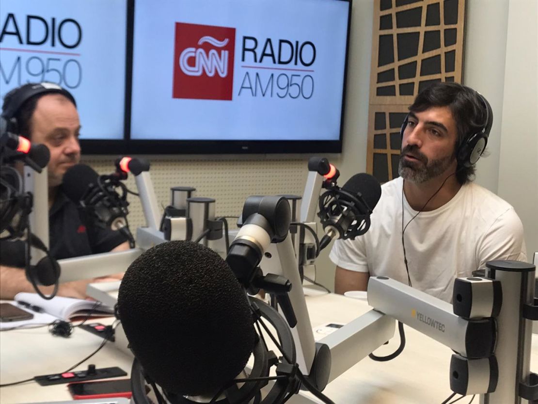 Tomás Liceda, en los estudios de CNN Radio.