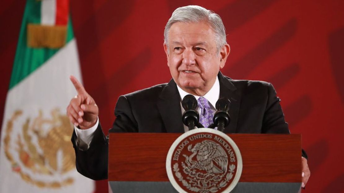 El presidente de México, Andrés Manuel López Obrador, durante una de sus conferencias de prensa diarias, en una imagen de archivo.